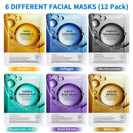 YTRAJU mask close-up soaked in serum highlighting deep hydration benefit