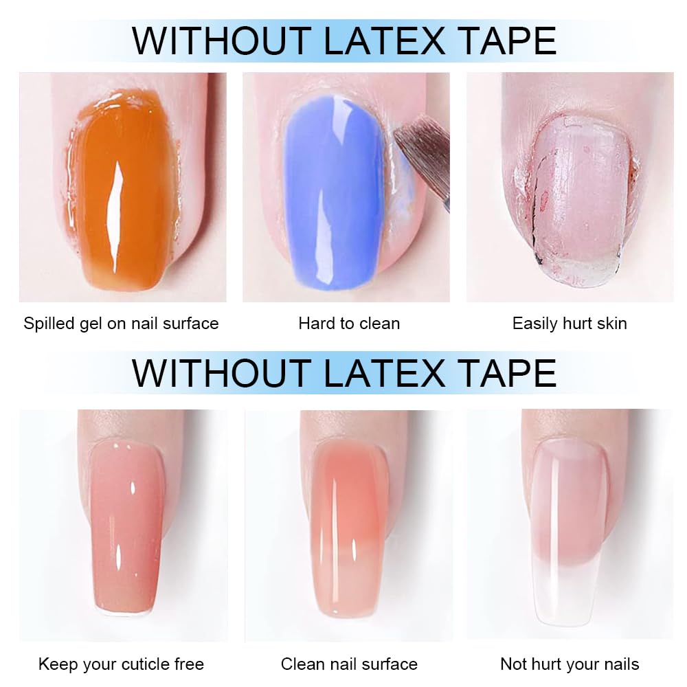 YTRUNS TWOING applied around cuticle illustrating skin protection