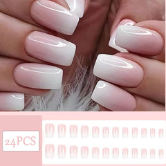 YUEJIMEIGUI on hand model showing natural-looking French tip benefit for events