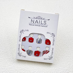 YUEJIMEIGUI nails beside a ruler demonstrating collectible sizes for proper fit