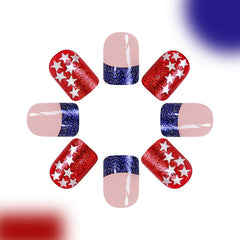 YUEJIMEIGUI nails worn on hands outdoors demonstrating festive styling