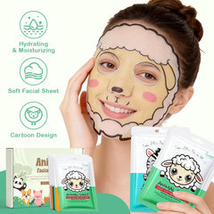 YUEONEWIN close-up panda sheet mask design for playful skincare enjoyment