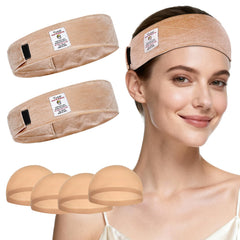 Yuest model wearing wig grip in use demonstrating stable no-slip fit