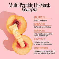 YuGlo lip mask next to a standard lip balm for size and portability clarity