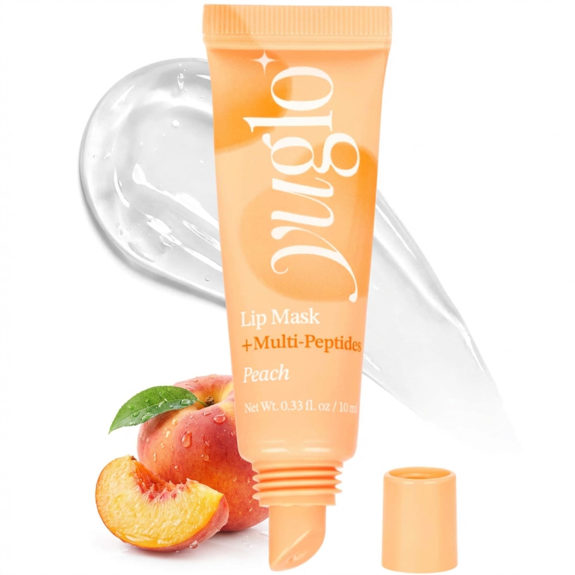 YuGlo jar front view showing label and peach shade for easy identification