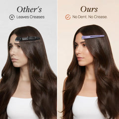 Yulume close-up of silicone lining protecting hair from dents