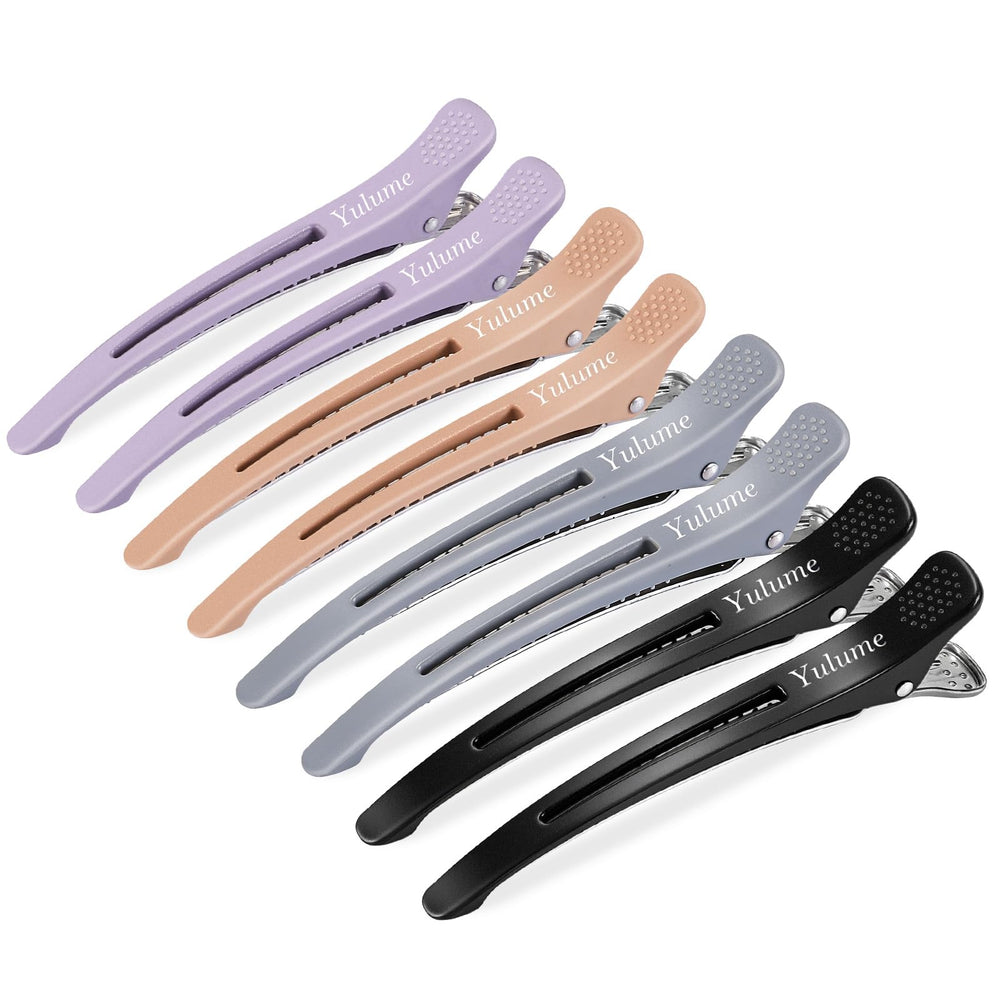 Yulume front packaging showing eight no-crease clips and benefits