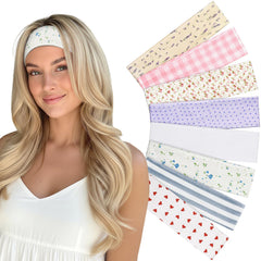 Yunaking front packaging showing eight patterned headbands and gift pouch