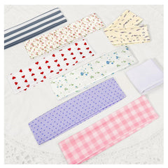 Yunaking reusable PE pouch packed with headbands ready for travel