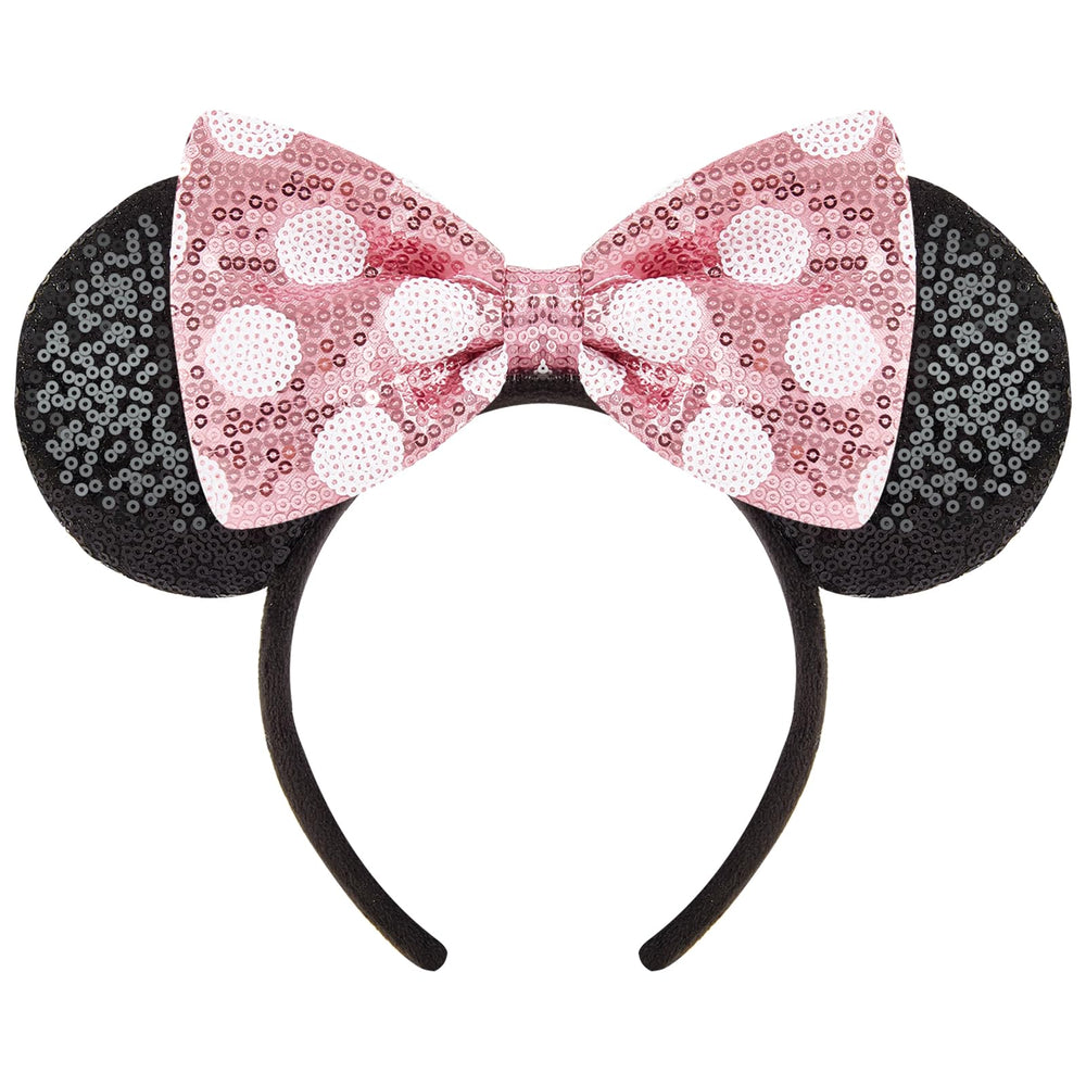 YUNISS front view pink bow showing playful sparkle and secure fit