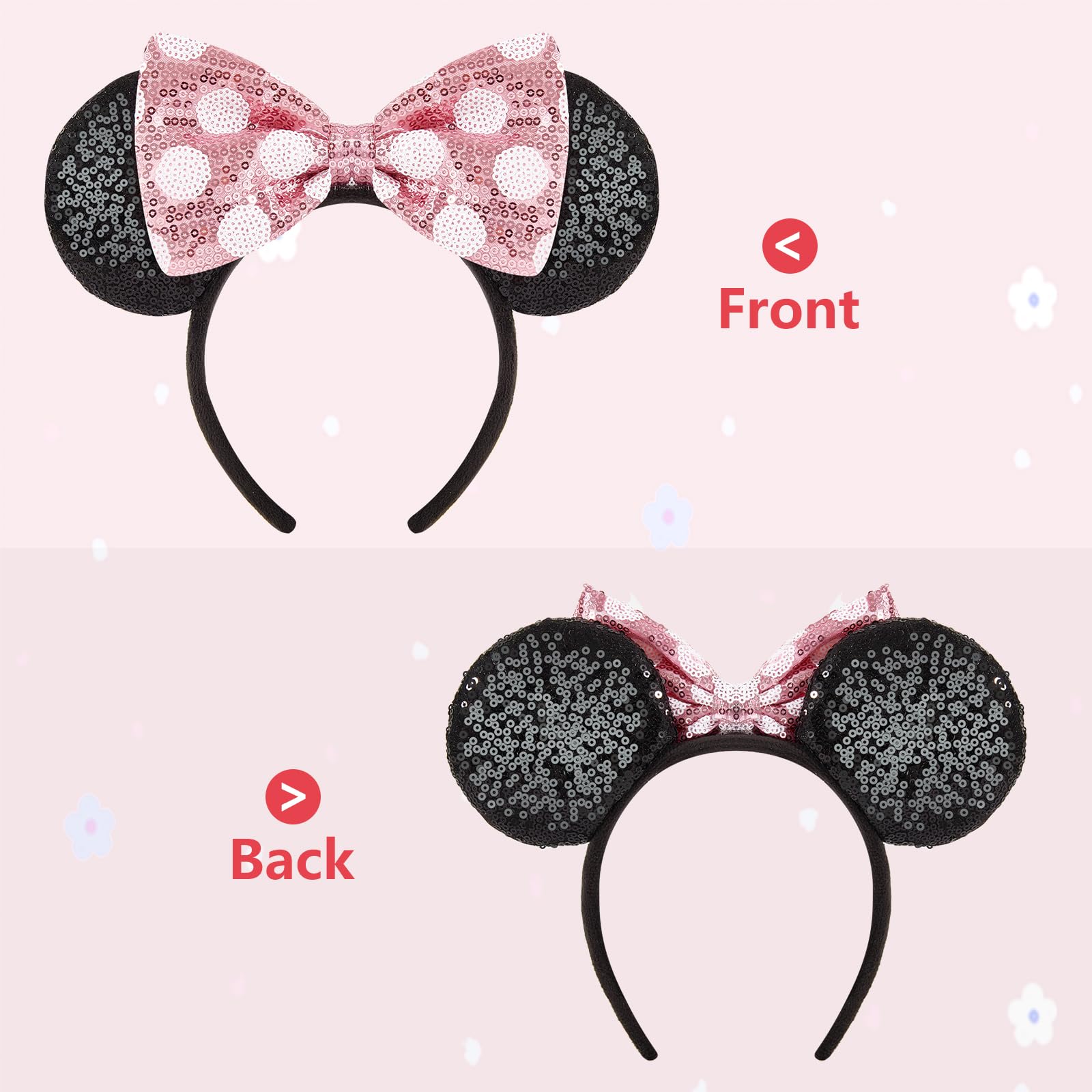 YUNISS headband worn at theme park showing photogenic sparkle advantage