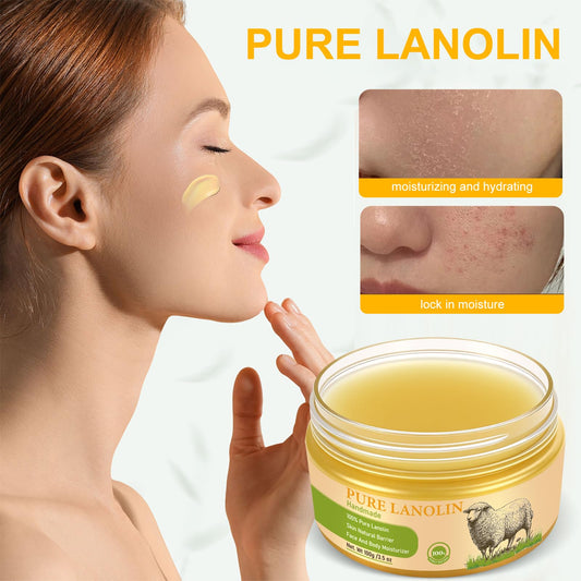 YURHERSU open jar close-up texture showing smooth lanolin-rich cream benefits
