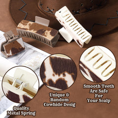Yussti large clip close-up highlighting matte faux leather grip and texture