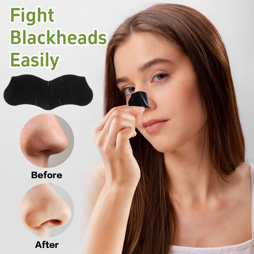 YUXIANLB strip applied to nose demonstrating easy adhesion benefit