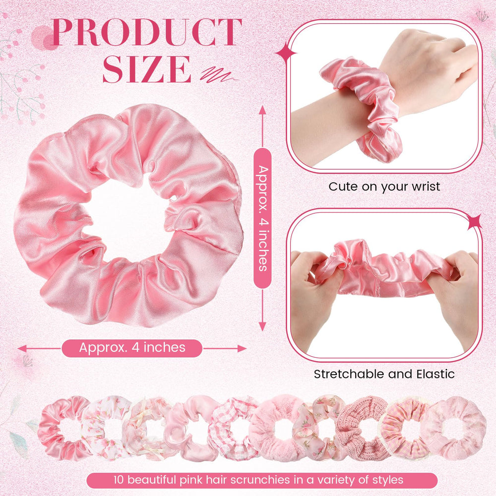 Yuxung close-up of satin scrunchie texture reducing hair friction and shine