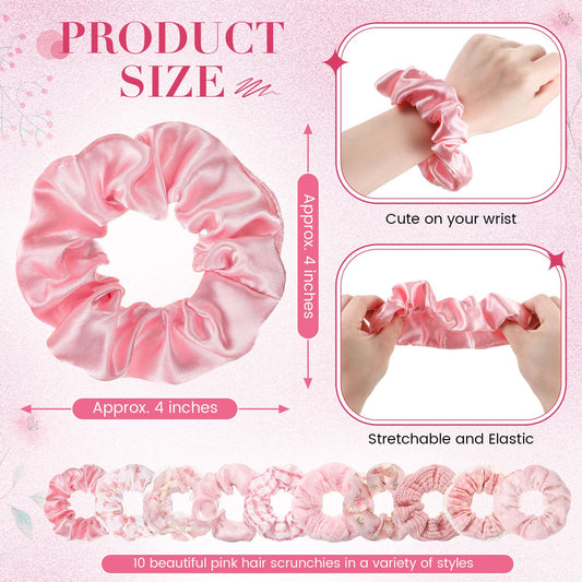 Yuxung close-up of satin scrunchie texture reducing hair friction and shine