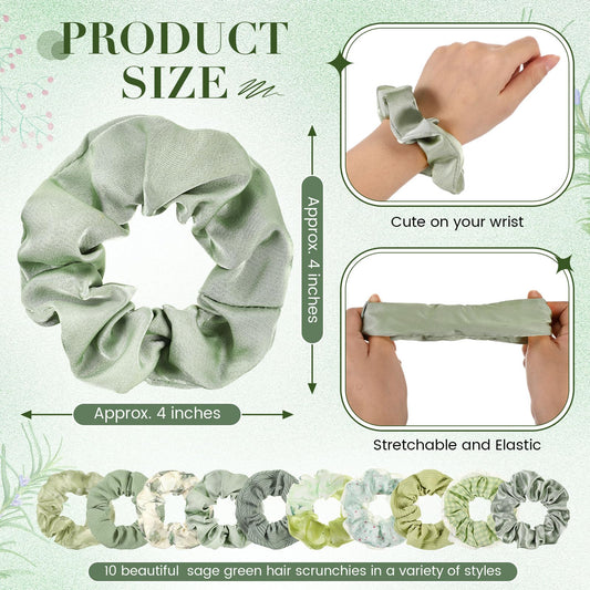 Yuxung satin scrunchie close-up showing smooth sheen and gentle hair protection benefit