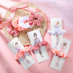 Yuxung scrunchies in hand illustrating scale and comfortable fit for guests