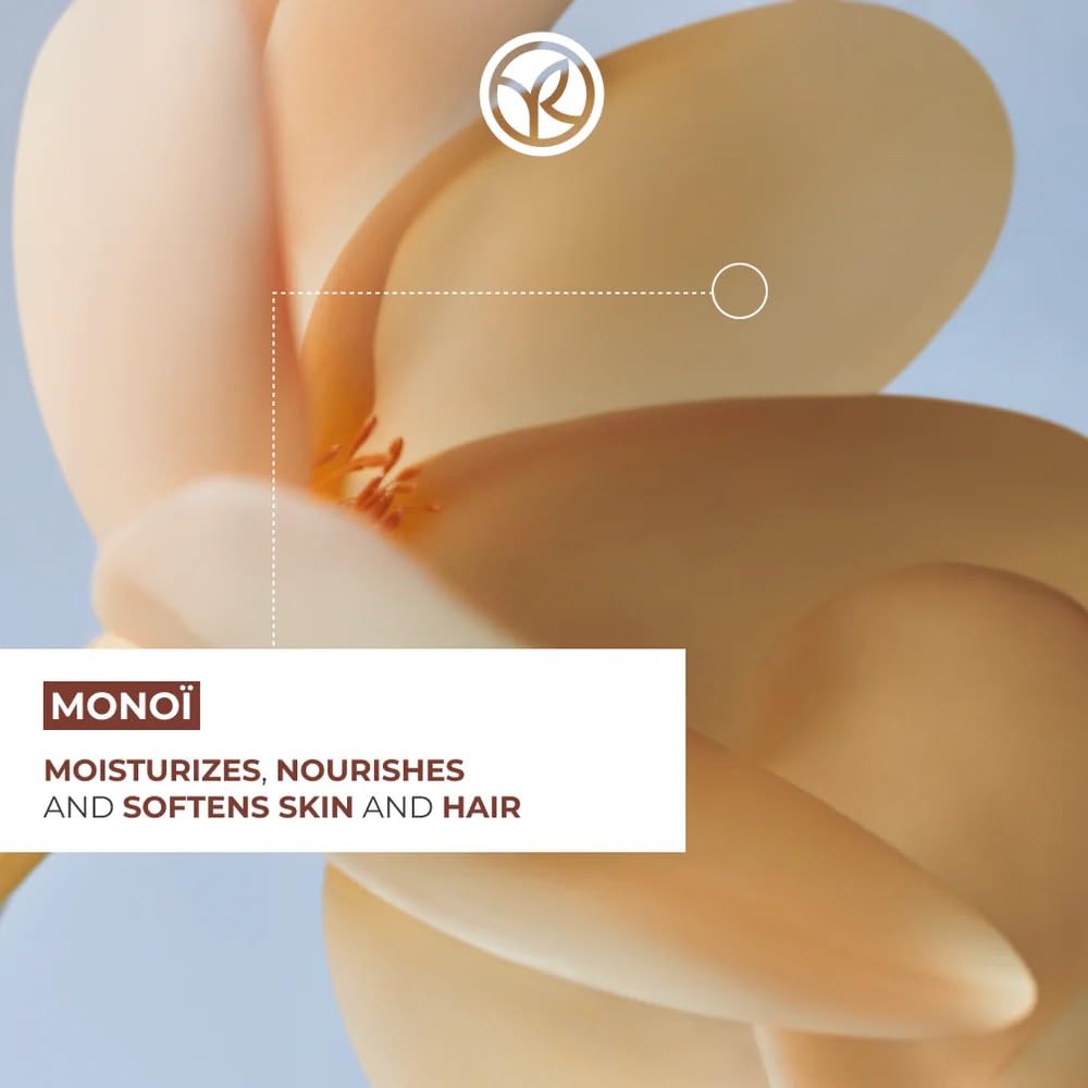 Yves Rocher next to a ruler showing 100ml size for scale benefit: travel-friendly volume