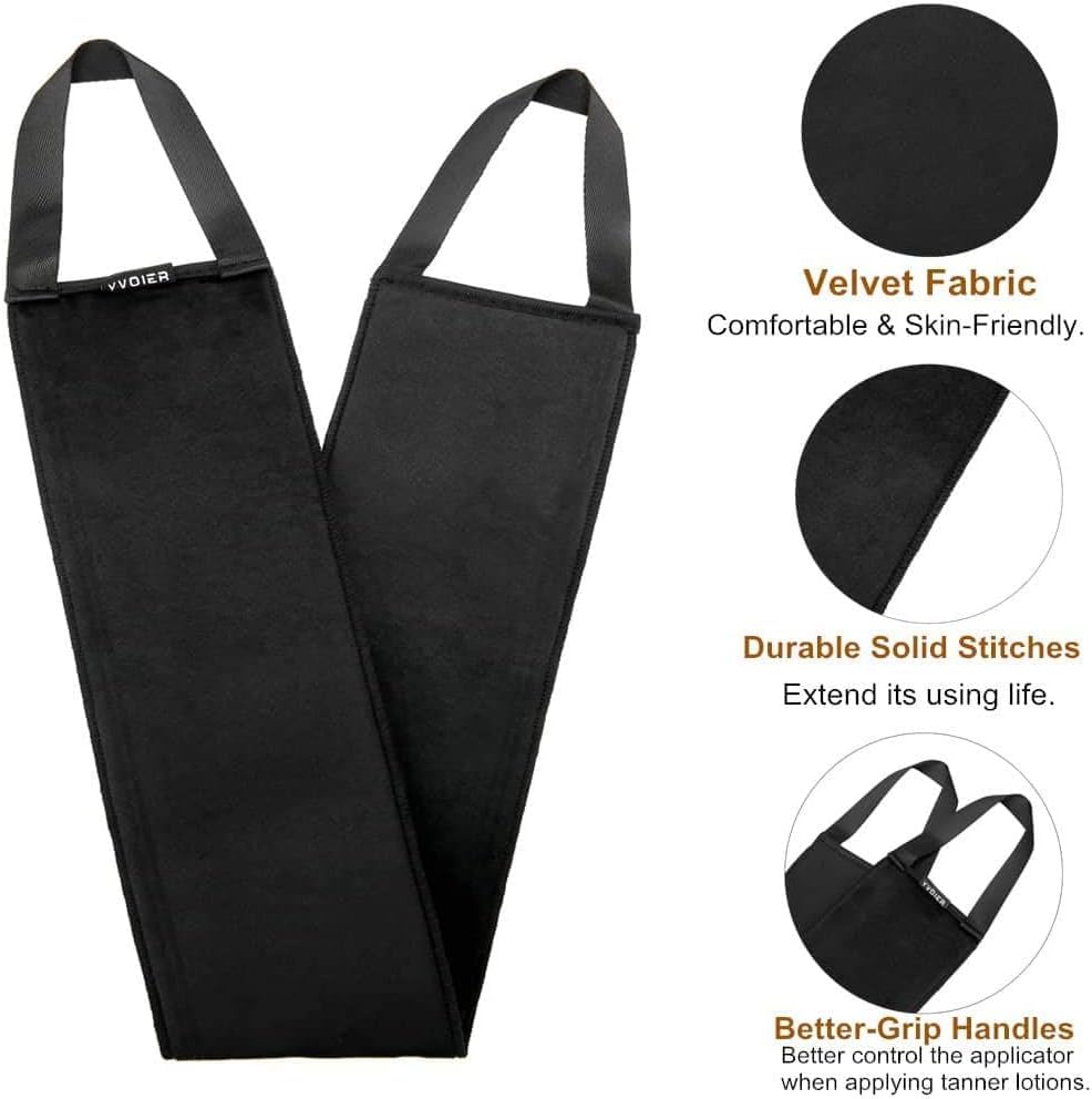 YVOIER tan mitt microfabric texture for streak-free application