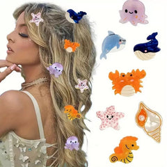 YYKITCHEN front packaging showing seven sea animal clips, colorful gift-ready design