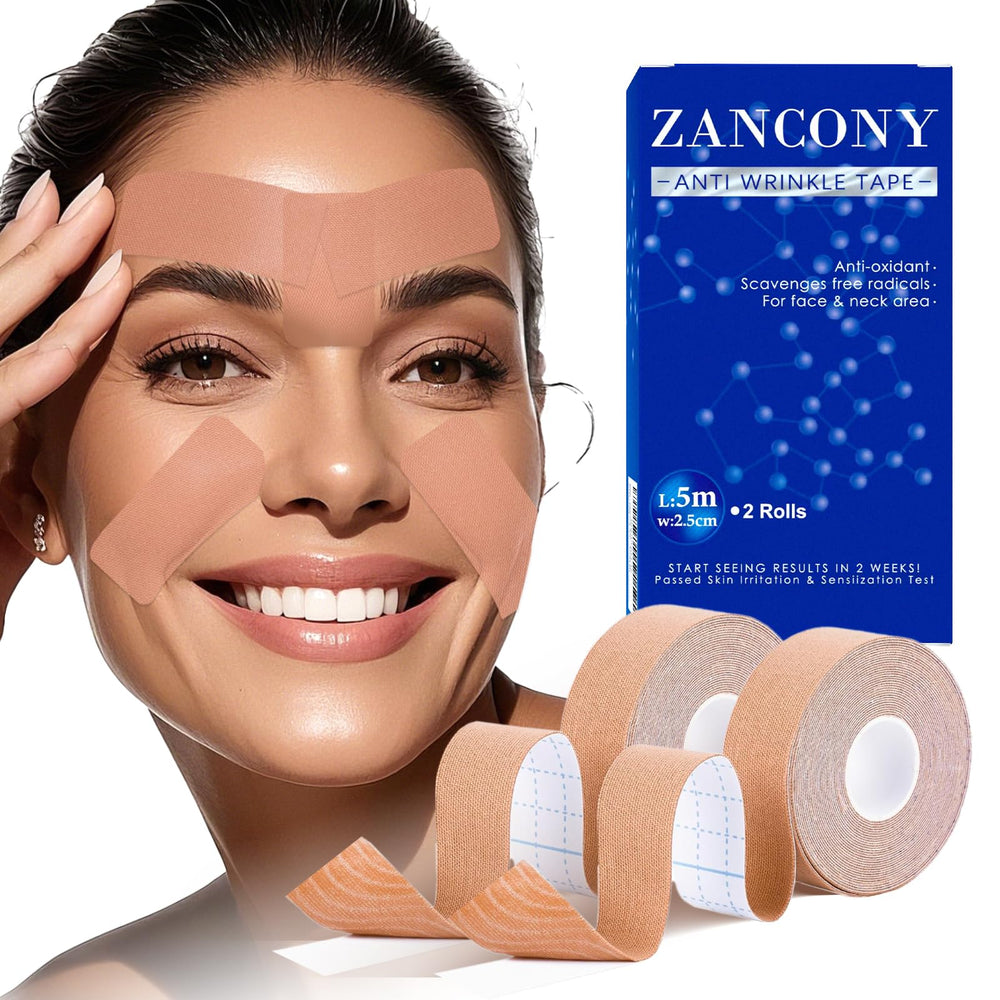 zancony front rolls packaging showing two tape rolls and benefits