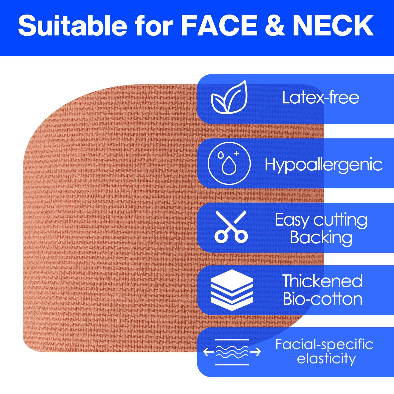 zancony tape placed along smile line showing smoothing effect