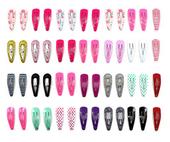Zapire front packaging showing 52 colorful small snap hair clips, easy selection