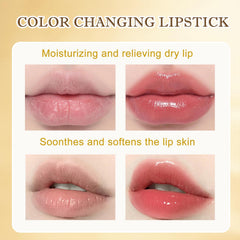 ZARICS application before and after on lips showing visible color change