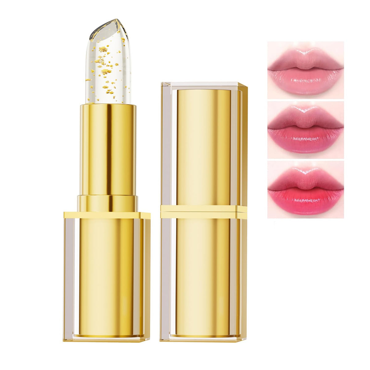 ZARICS front tube showing clear lipstick and brand label moisturizing benefits