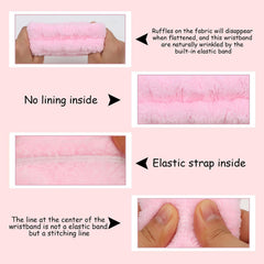 Zaritaffy nylon-coated hair ties arranged to show crease-free secure hold