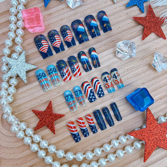 ZASKHLD close-up of American flag design offering bold, detailed accents