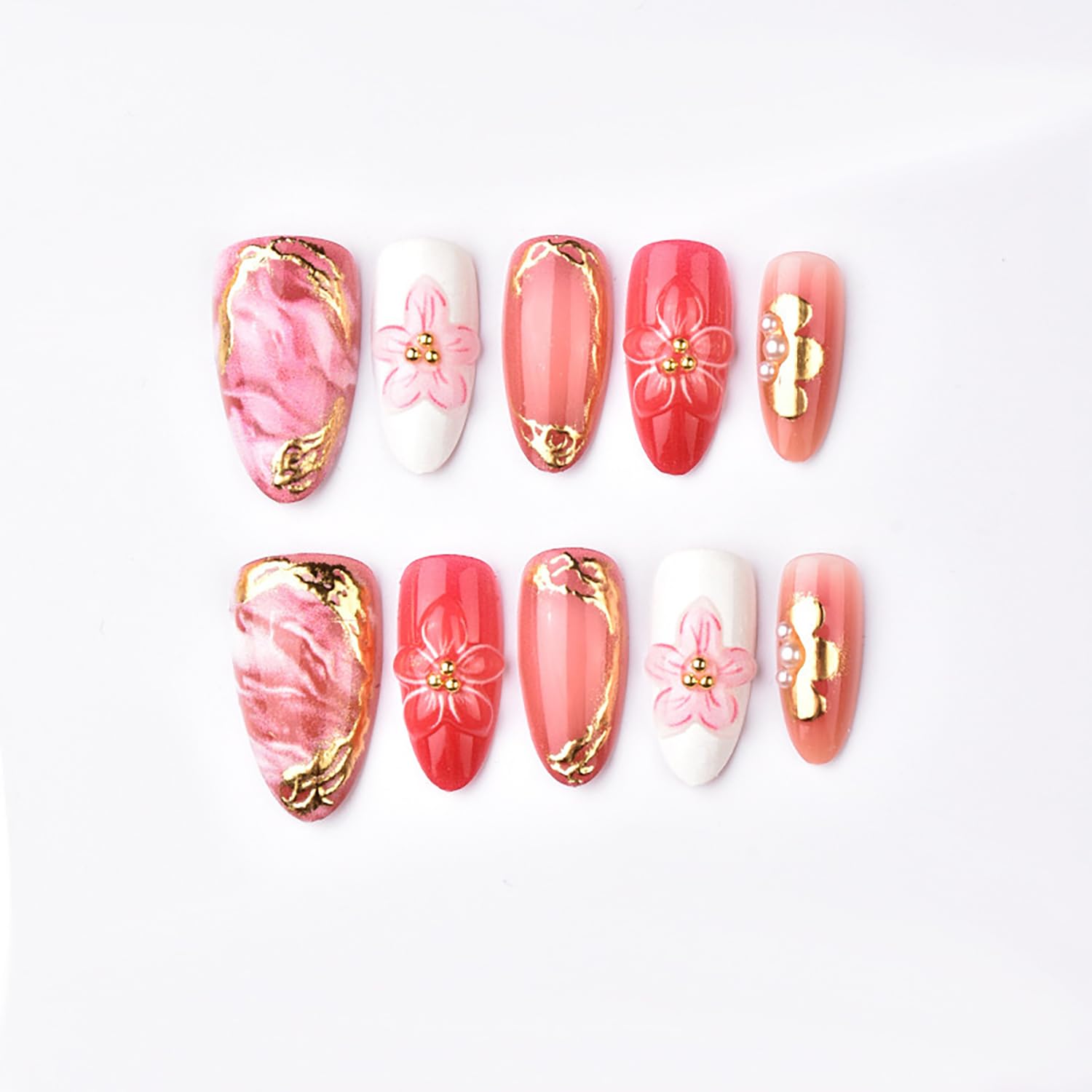 zaskhld open kit with 30 nails and adhesive tabs for easy at-home application