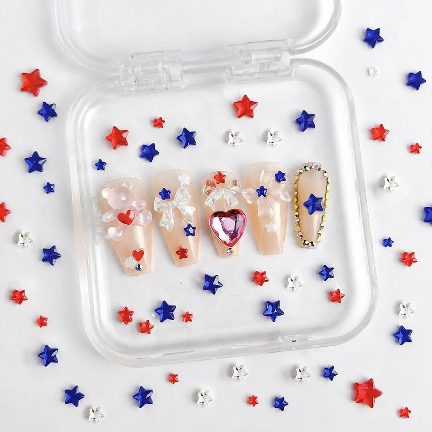 ZASKHLD stars decorating phone case showing versatile craft use and shine