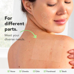 ZATKTK large rectangular patch applied to cheek covering outbreak