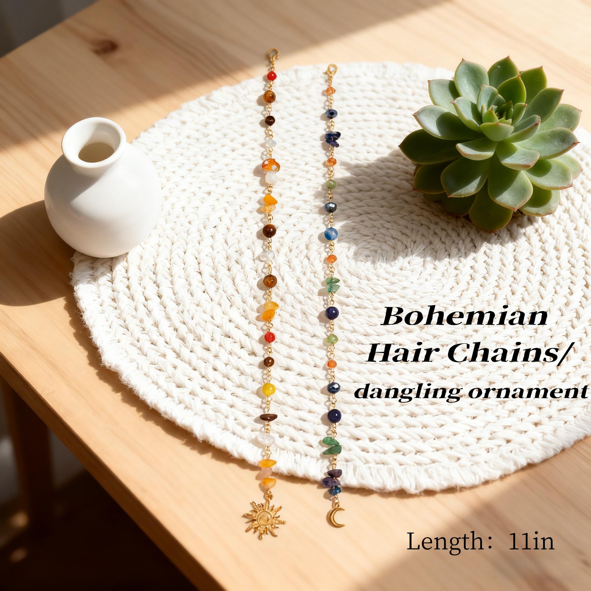Zaxomum close-up of mixed acrylic beads and agate stones highlighting texture and color