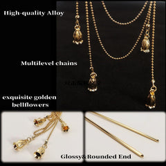 Zaxomum detailed shot of layered chains offering graceful drape movement