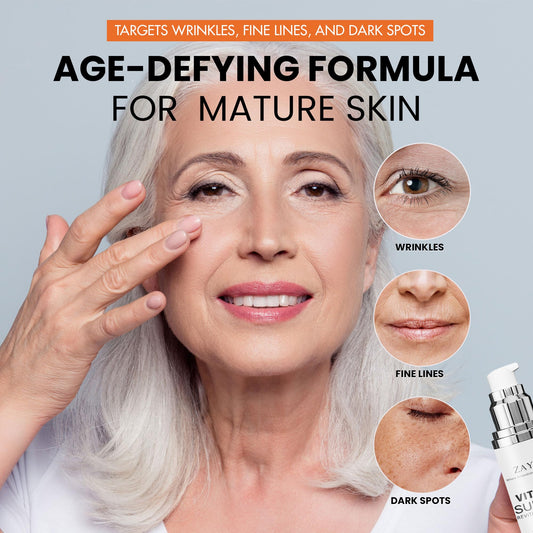 ZAYUU serum dropper revealing lightweight texture for quick absorption benefit