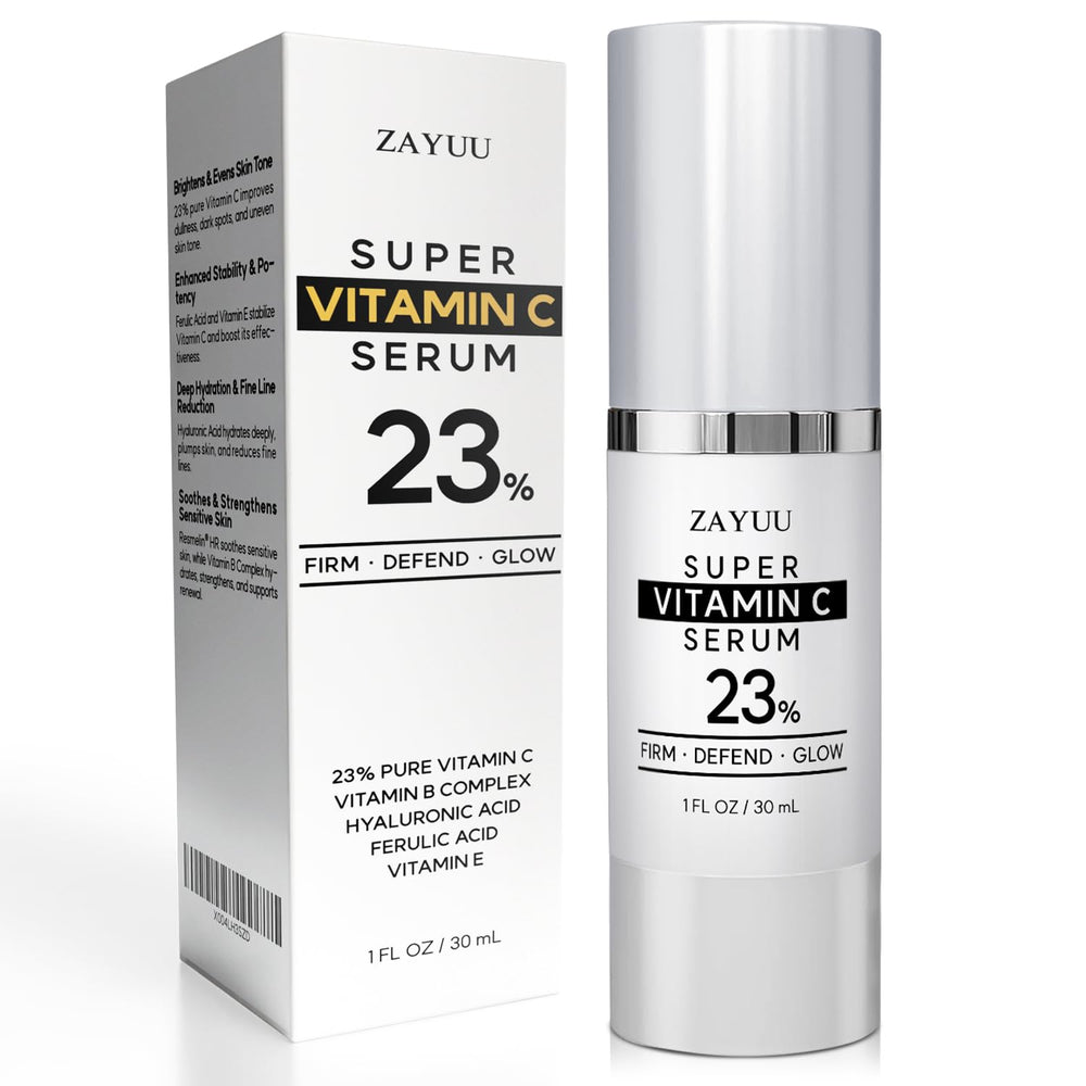 ZAYUU bottle front packaging showing label and brightening benefit