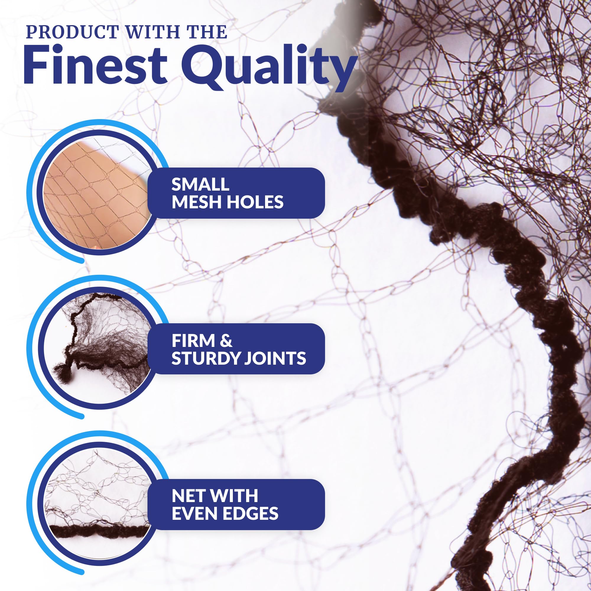 ZefeqCo close-up of fine breathable knit texture provides airflow and gentle hold benefit