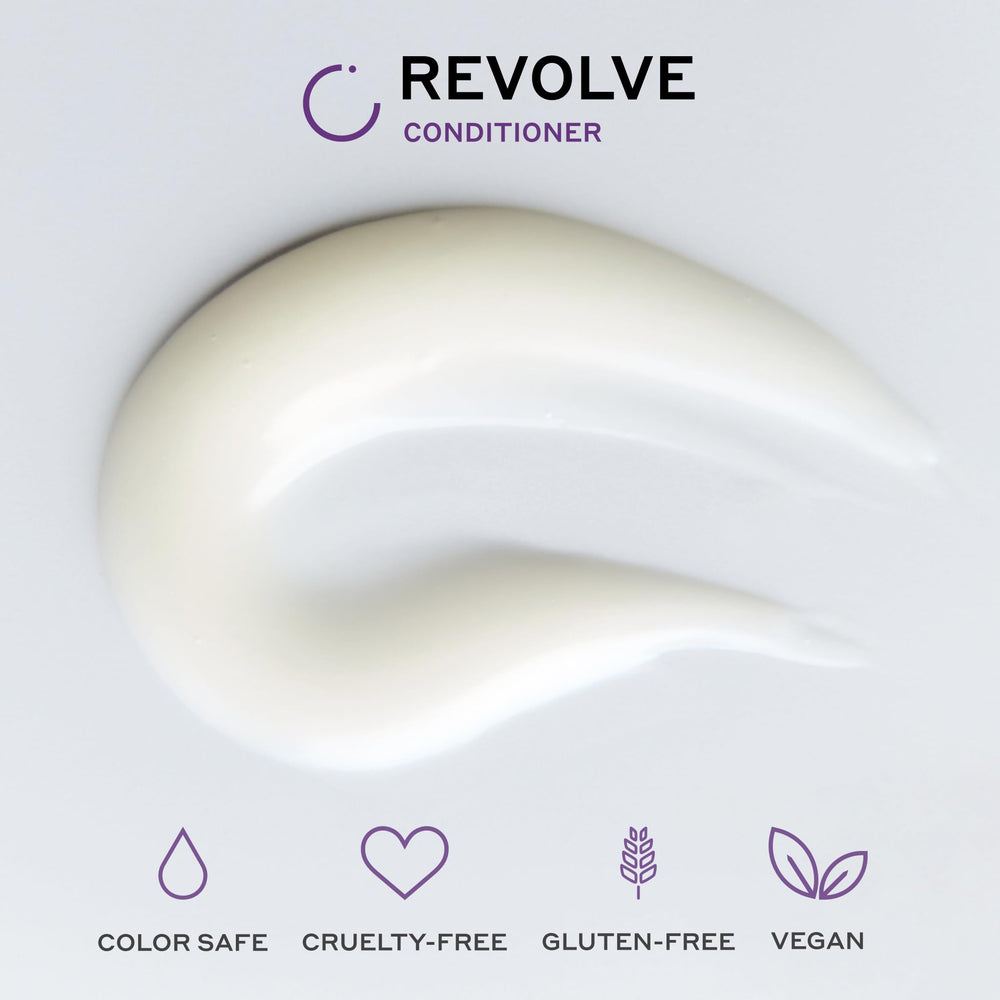 Zenagen Revolve Conditioner 16 oz beside common items to show true size