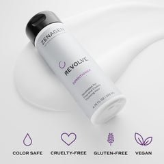 Zenagen Revolve label ingredients close-up revealing clean formulation benefit