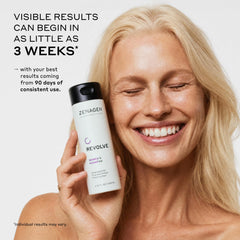 Zenagen Revolve on bathroom shelf styled to show everyday routine and confidence