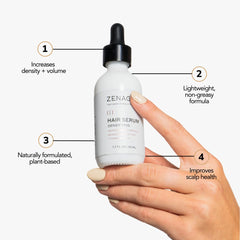 Zenagen lifestyle before and after showing fuller-looking hair