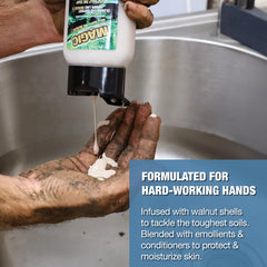 Zenex being poured as a refill for quick dispenser top-ups benefit