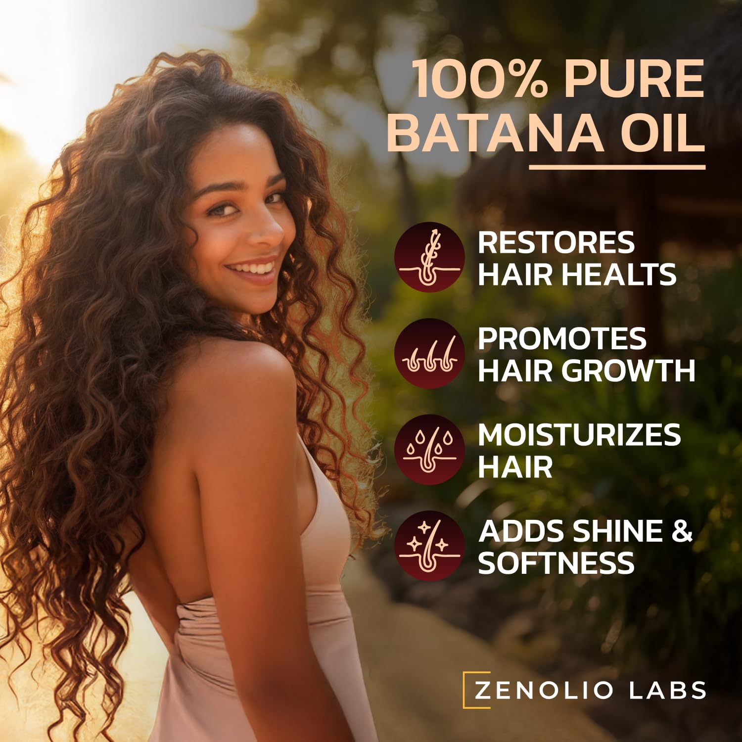Zenolio Labs applied during scalp massage demonstrating stimulation and nourishment