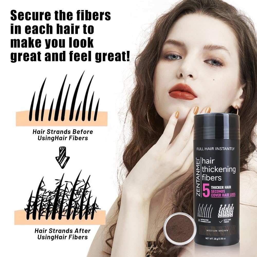 ZENTANMEI before and after application hiding thinning hair effectively