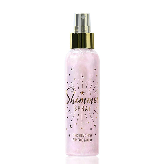 ZENTANMEI front bottle view showing pink glitter spray and clear branding for events