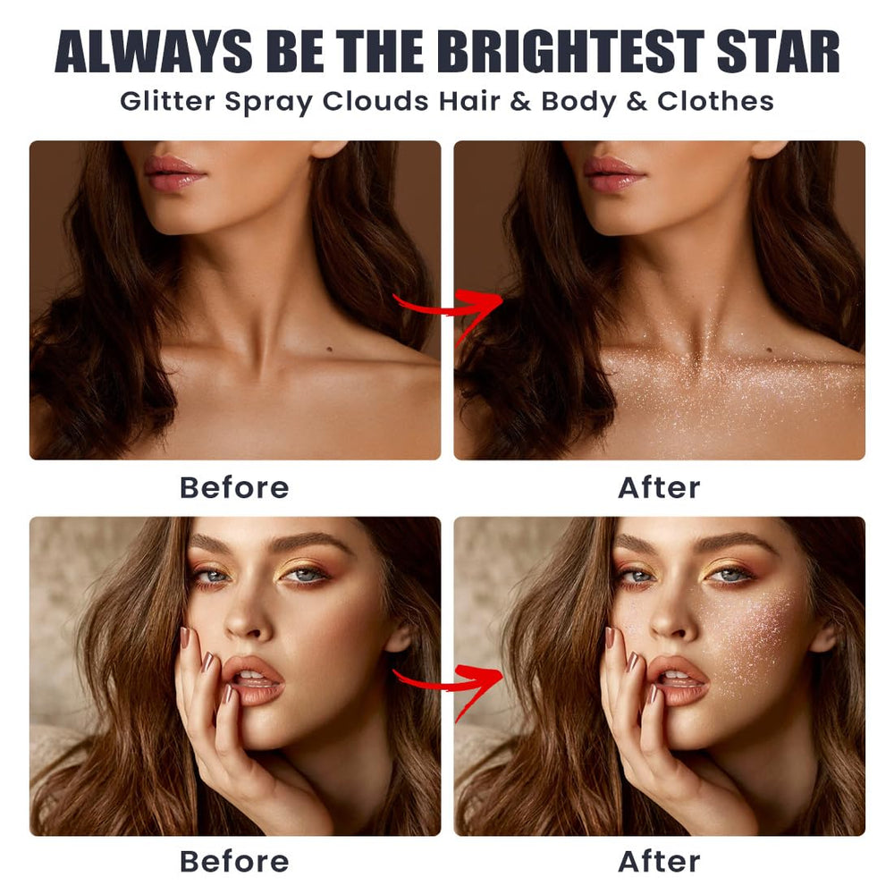 ZENTANMEI hair sparkle styling shot showing lightweight shine without stiffness