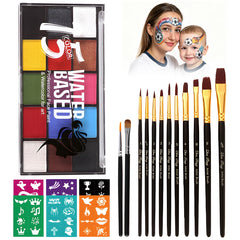 ZENTANMEI palette front view showing 15 vivid colors for versatile painting